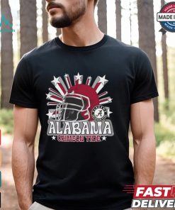 Image One Men's Alabama Crimson Tide Grey Helmet Star T Shirt