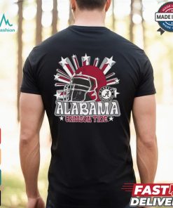 Image One Men's Alabama Crimson Tide Grey Helmet Star T Shirt