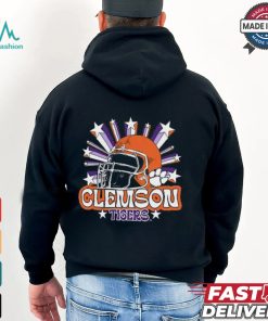 Image One Men's Clemson Tigers Grey Helmet Star T Shirt