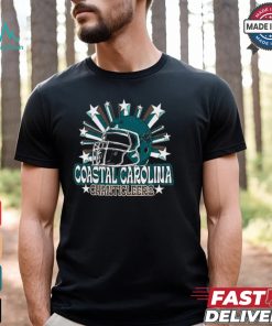 Image One Men's Coastal Carolina Chanticleers Grey Helmet Star T Shirt