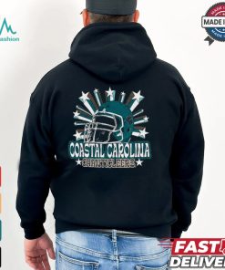 Image One Men's Coastal Carolina Chanticleers Grey Helmet Star T Shirt