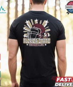 Image One Men's Florida State Seminoles Grey Helmet Star T Shirt