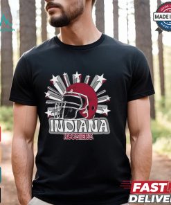 Image One Men's Indiana Hoosiers Grey Helmet Star T Shirt