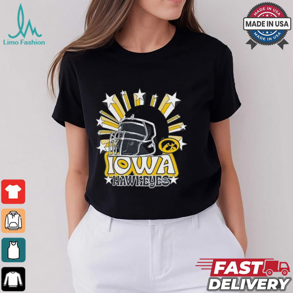 Image One Men’s Iowa Hawkeyes Grey Helmet Star T Shirt Image One Men’s Iowa Hawkeyes Grey Helmet Star T Shirt