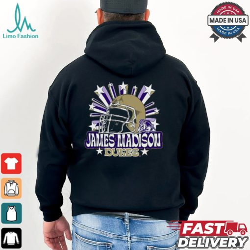 Image One Men’s James Madison Dukes Grey Helmet Star T Shirt