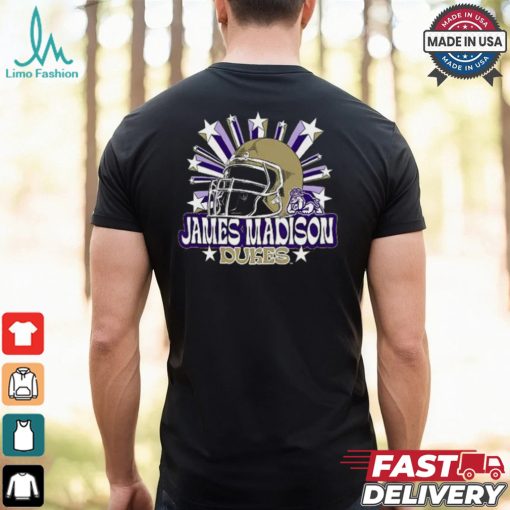 Image One Men’s James Madison Dukes Grey Helmet Star T Shirt