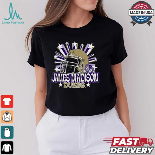 Image One Men’s James Madison Dukes Grey Helmet Star T Shirt