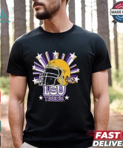 Image One Men's LSU Tigers Grey Helmet Star T Shirt