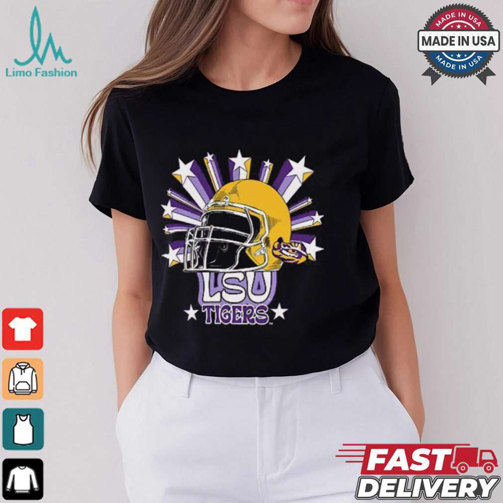Image One Men’s LSU Tigers Grey Helmet Star T Shirt Image One Men’s LSU Tigers Grey Helmet Star T Shirt
