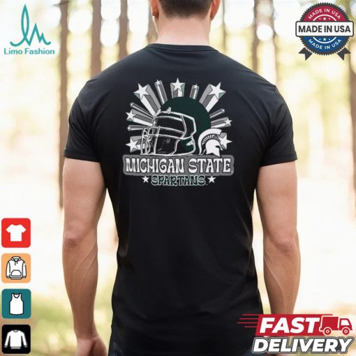 Image One Men’s Michigan State Spartans Grey Helmet Star T Shirt