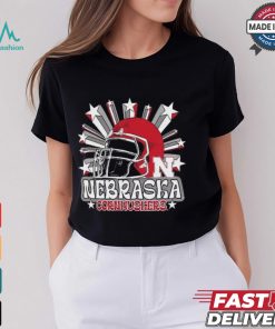 Image One Men's Nebraska Cornhuskers Grey Helmet Star T Shirt