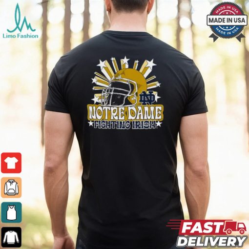 Image One Men’s Notre Dame Fighting Irish Grey Helmet Star T Shirt