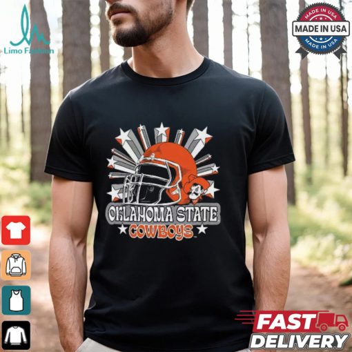 Image One Men’s Oklahoma State Cowboys Grey Helmet Star T Shirt