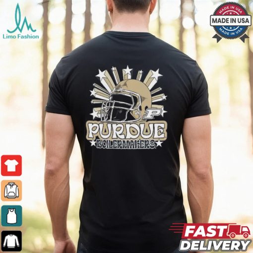 Image One Men’s Purdue Boilermakers Grey Helmet Star T Shirt