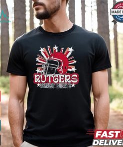 Image One Men's Rutgers Scarlet Knights Grey Helmet Star T Shirt