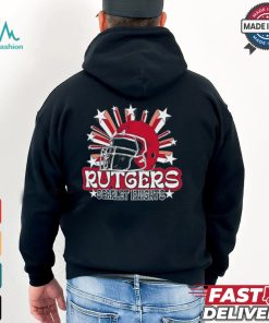 Image One Men's Rutgers Scarlet Knights Grey Helmet Star T Shirt