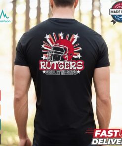 Image One Men's Rutgers Scarlet Knights Grey Helmet Star T Shirt