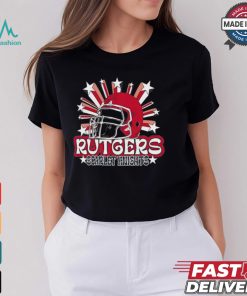 Image One Men's Rutgers Scarlet Knights Grey Helmet Star T Shirt