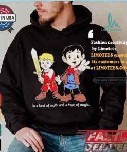 In a land of myth and a time of magic merlin shirt