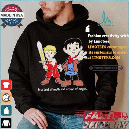 In a land of myth and a time of magic merlin shirt