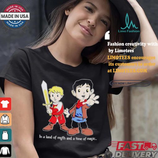 In a land of myth and a time of magic merlin shirt