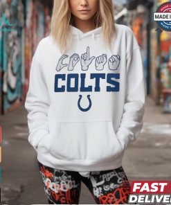 Indianapolis Colts The NFL ASL Collection by Love Sign American Sign Language T Shirt