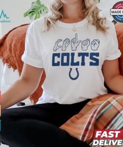 Indianapolis Colts The NFL ASL Collection by Love Sign American Sign Language T Shirt