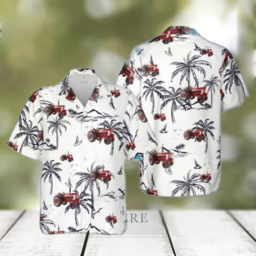 International Farmall 1066 Turbo Wide Front Tractor Hawaiian Shirt