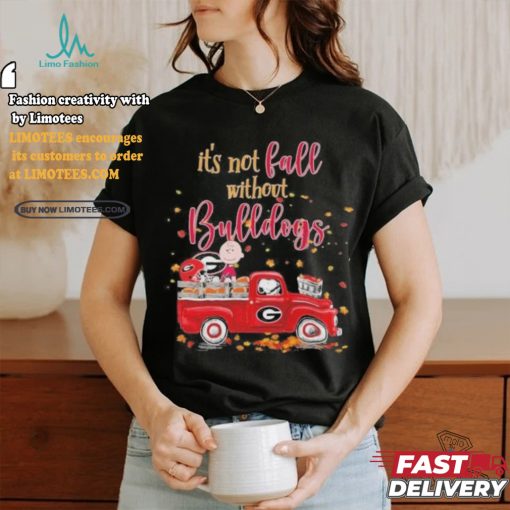 It’s Not Fall Without Peanuts Characters X Georgia Bulldogs Shirt