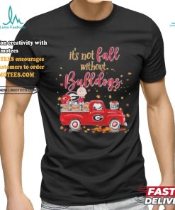 It’s Not Fall Without Peanuts Characters X Georgia Bulldogs Shirt