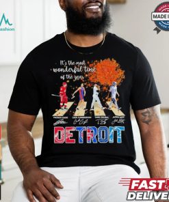 It’s The Most Wonderful Time Of The Year Detroit Sports Team Abbey Road signatures Shirt