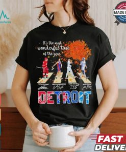 It’s The Most Wonderful Time Of The Year Detroit Sports Team Abbey Road signatures Shirt