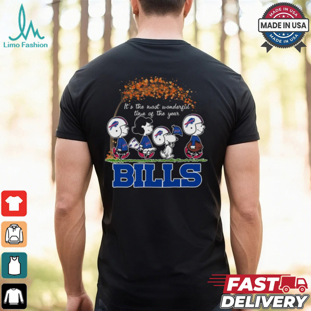 It’s The Most Wonderful Time Of The Year Peanuts Characters X Buffalo Bills Shirt It’s The Most Wonderful Time Of The Year Peanuts Characters X Buffalo Bills Shirt