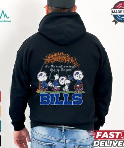 It’s The Most Wonderful Time Of The Year Peanuts Characters X Buffalo Bills Shirt