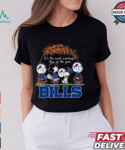 It’s The Most Wonderful Time Of The Year Peanuts Characters X Buffalo Bills Shirt