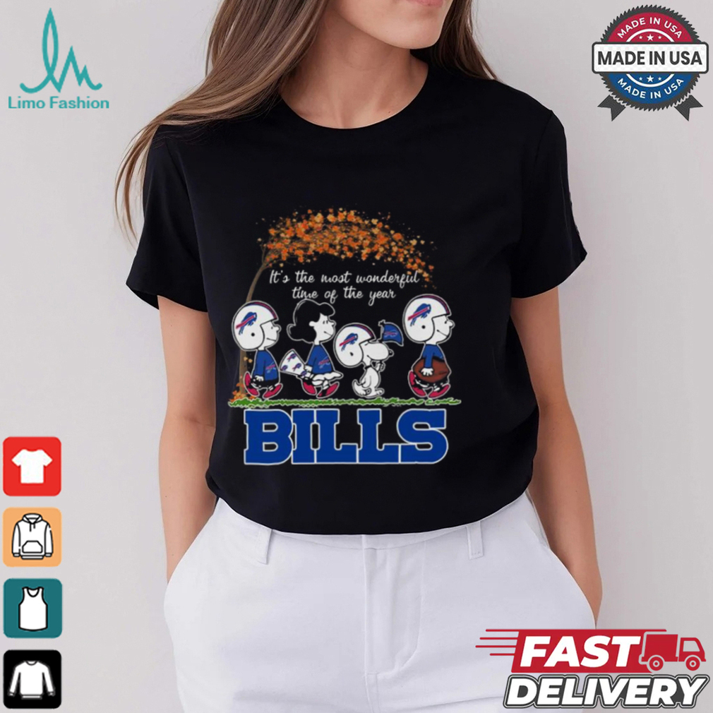 It’s The Most Wonderful Time Of The Year Peanuts Characters X Buffalo Bills Shirt It’s The Most Wonderful Time Of The Year Peanuts Characters X Buffalo Bills Shirt