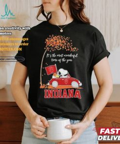 It’s The Most Wonderful Time Of The Year Peanuts Characters X Indiana Hoosiers Basketball Shirt