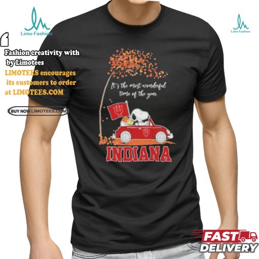 It’s The Most Wonderful Time Of The Year Peanuts Characters X Indiana Hoosiers Basketball Shirt