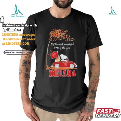 It’s The Most Wonderful Time Of The Year Peanuts Characters X Indiana Hoosiers Basketball Shirt