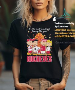 It’s The Most Wonderful Time Of The Year Peanuts Characters X Ohio State Buckeyes Shirt