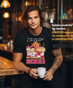 It’s The Most Wonderful Time Of The Year Peanuts Characters X Ohio State Buckeyes Shirt