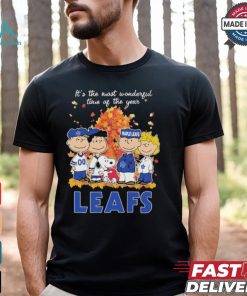 It’s The Most Wonderful Time Of The Year Peanuts Characters X Toronto Maple Leafs Shirt