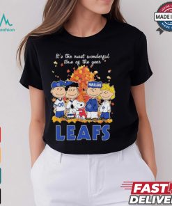 It’s The Most Wonderful Time Of The Year Peanuts Characters X Toronto Maple Leafs Shirt