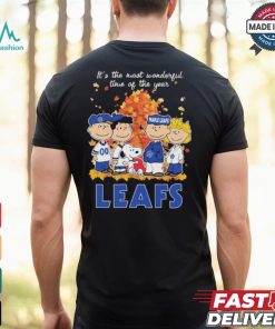 It’s The Most Wonderful Time Of The Year Peanuts Characters X Toronto Maple Leafs Shirt