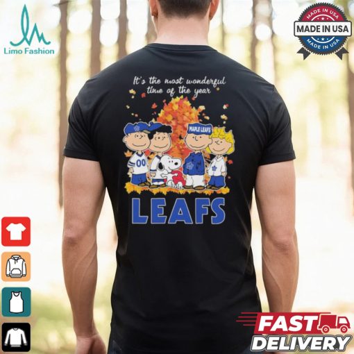 It’s The Most Wonderful Time Of The Year Peanuts Characters X Toronto Maple Leafs Shirt