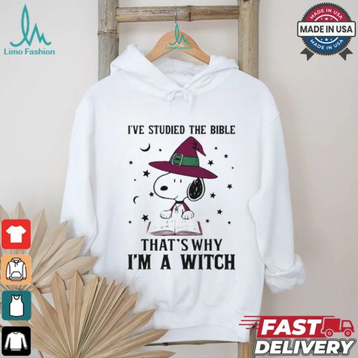 I’ve Studied The Bible That’s Why I’M A Witch Snoopy T Shirt