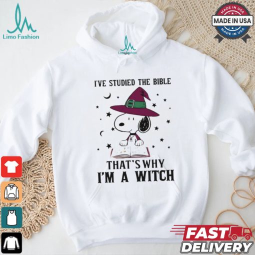 I’ve Studied The Bible That’s Why I’M A Witch Snoopy T Shirt