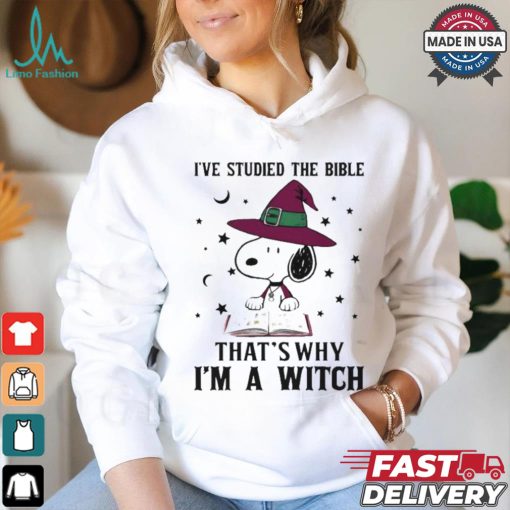 I’ve Studied The Bible That’s Why I’M A Witch Snoopy T Shirt