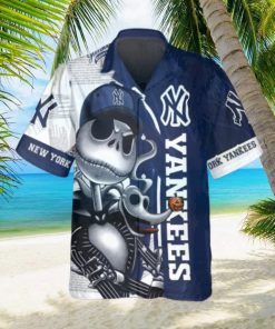 Jack Skeleton New York Yankees Hawaiian Shirt, Hawaiian Yankees Shirt, MLB Hawaiian Shirt