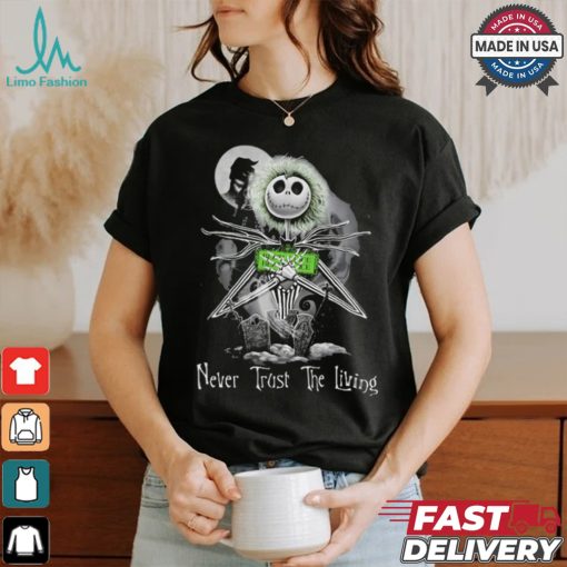 Jack Skellington Beetlejuice Halloween Never Trust The Living T Shirt